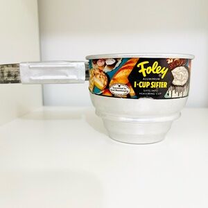Vintage Foley Aluminum 1 Cup Flour Sifter Tool